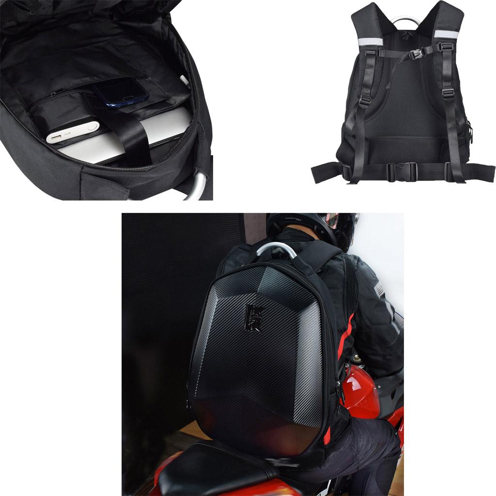 Hard Shell Backpack Biker Backpack Carbon Fiber Storage Bag for Cycling,  Shoulder - AliExpress