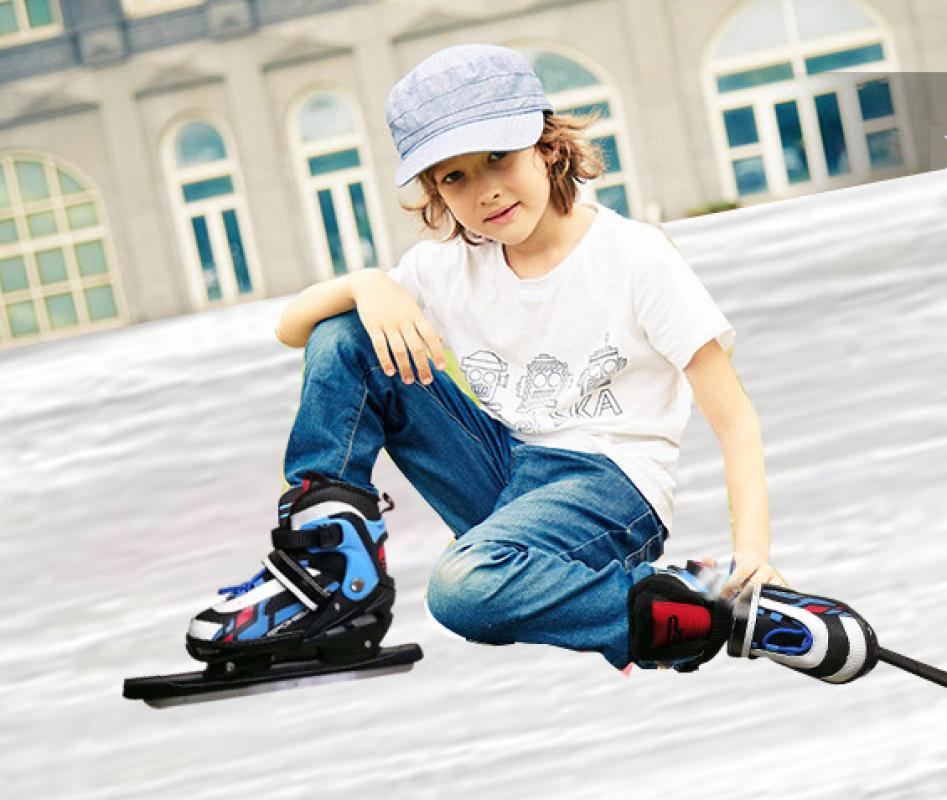 Title 6, Ice Skating Shoes Kids Winter Inline Roller Ska...