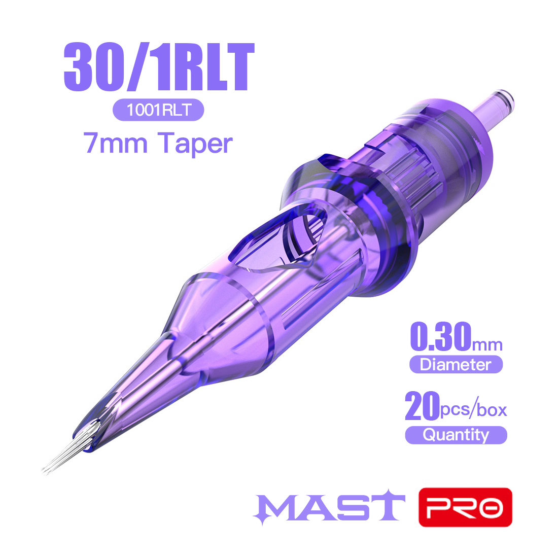 Best of Mast Tattoo PRO RLT 08 / 10 / 12 Taper 7mm Sterilized Tattoo Cartridge Needles Supply Makeup Permanent Round Liner 0.35 / 0.30 / 0.25mm Reviews & Tips