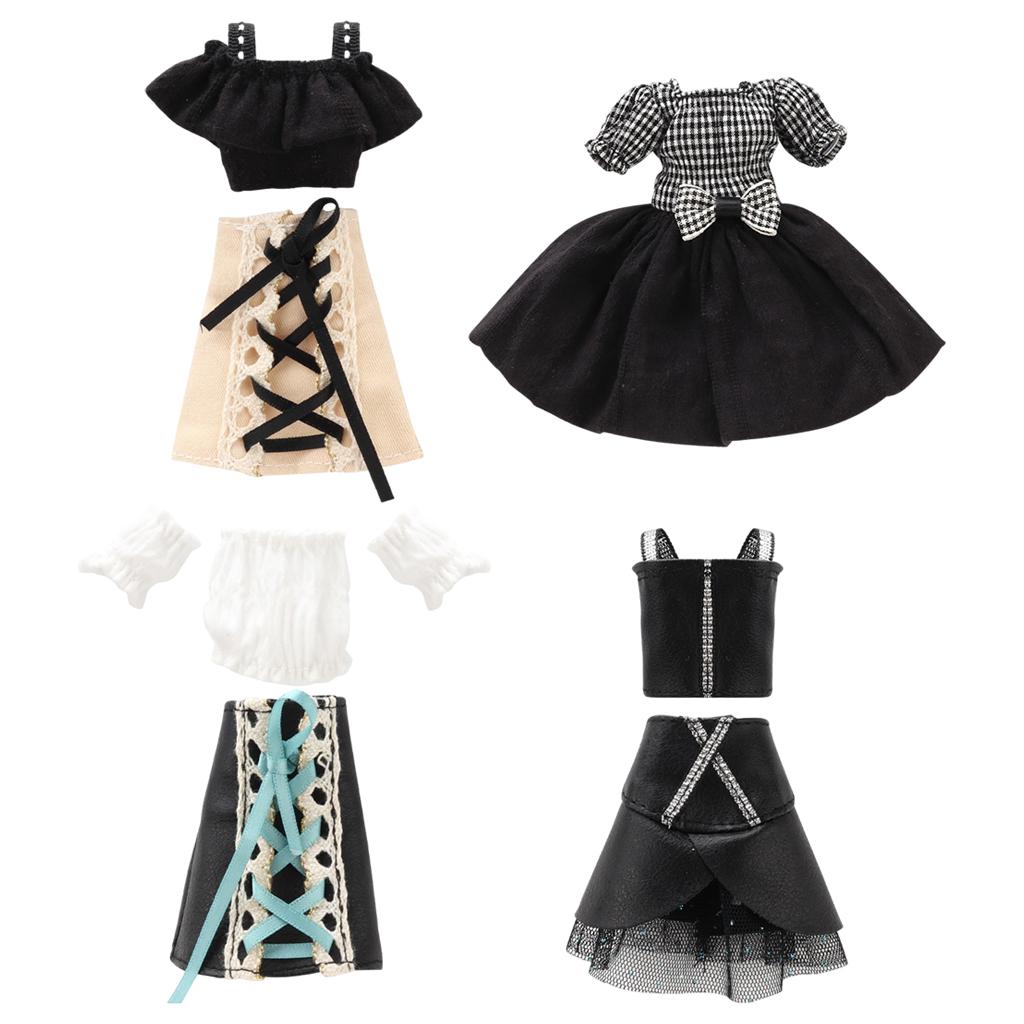 Handmade Modern Baby Doll Skirt Party Dress Clothing for 30cm 12'' Dolls