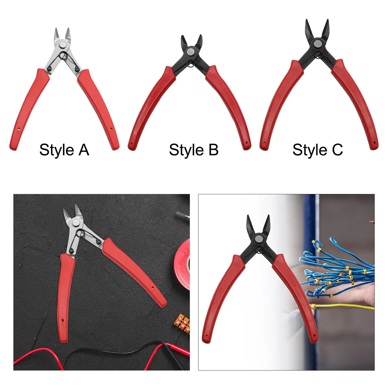 Diagonal Cutters Multipurpose Multifunctional Scissors Angled Head Wire Cutters for Cutting Heating Wire Electrician Work