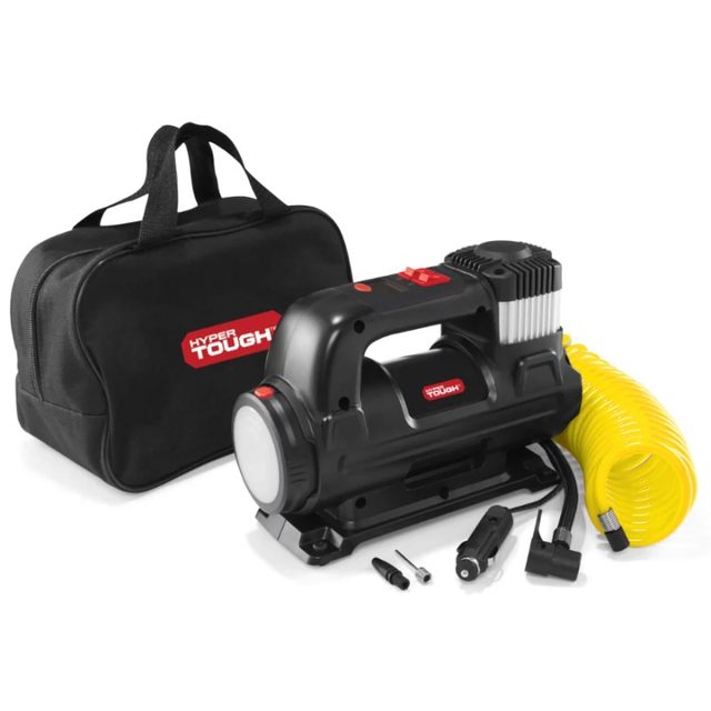 Hyper Tough DC 12V Heavy Duty Direct Drive Digital Tire Inflator with Detachable LED Light AliExpress