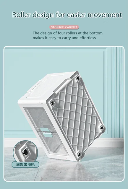 Faltbare Aufbewahrungsbox mit Deckel Räder stapelbar faltbar Save A Space  Container Travel Folding Storag