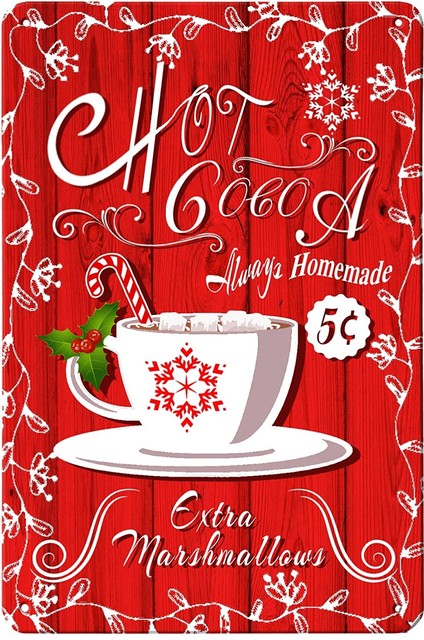 Custom Signs Personalized Christmas Winter Hot Cocoa Bar - Temu