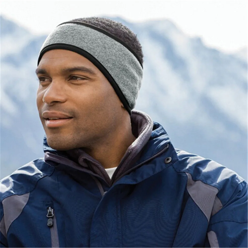 Unisex Winter Ear Warmer Head Band Fleece Ski Ear Muff Stretch Sports Headwrap 