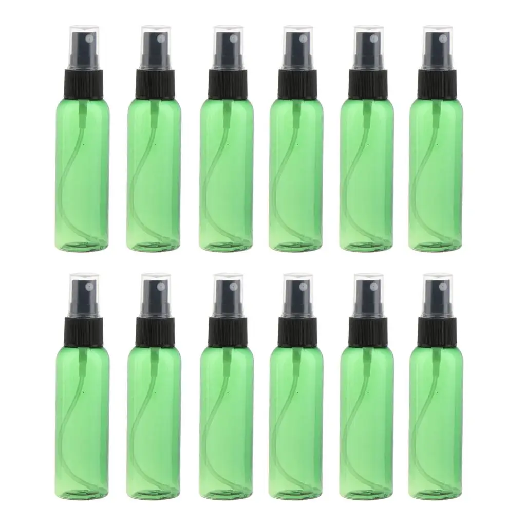 Refillable Makeup Spray Bottle Set, Liquid Lotion Cream Perfume Container Tubes 60ml, Pack of 12 Portable
