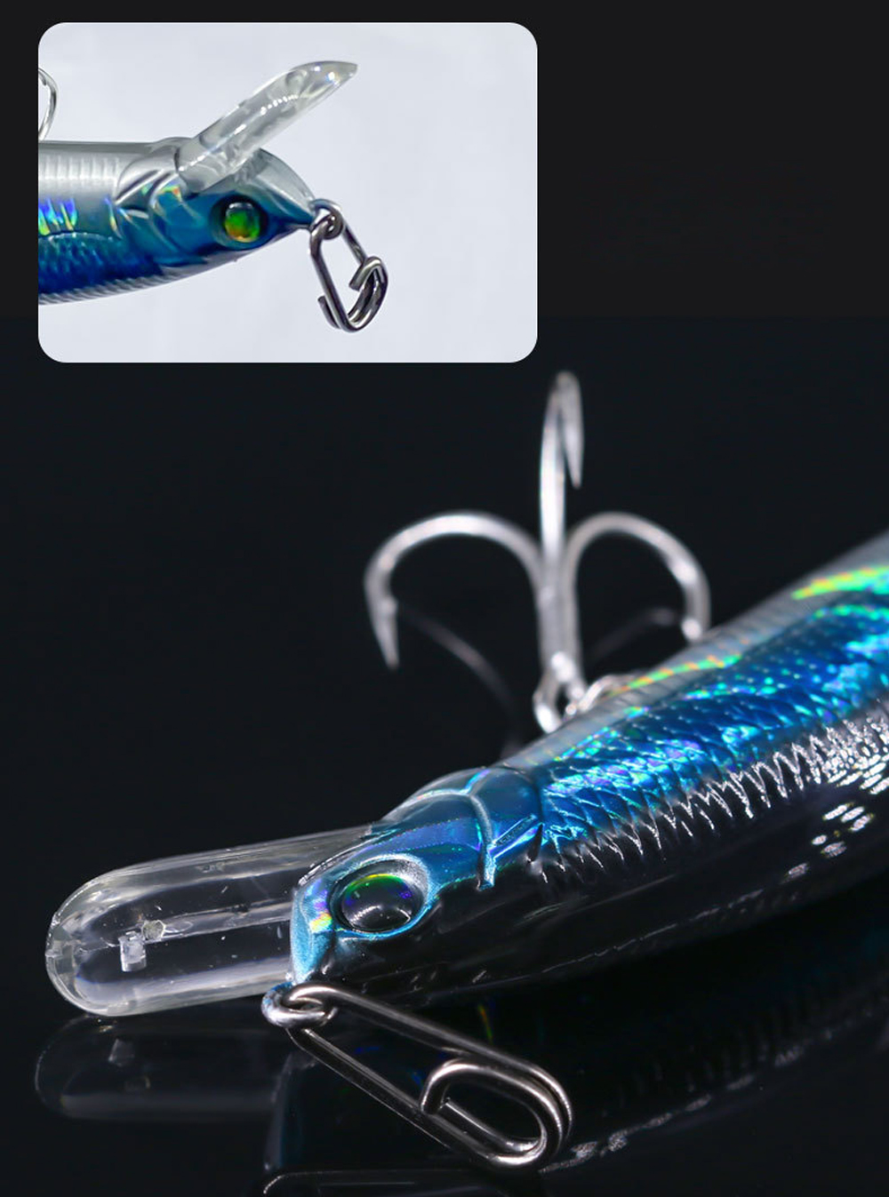 DNDYUJU 20-100pcs Stainless Steel Bent Dead Oval Split Rings Loop Lure Fishing Connector Fishing Hook Snap Fake Bait Swivel Snap