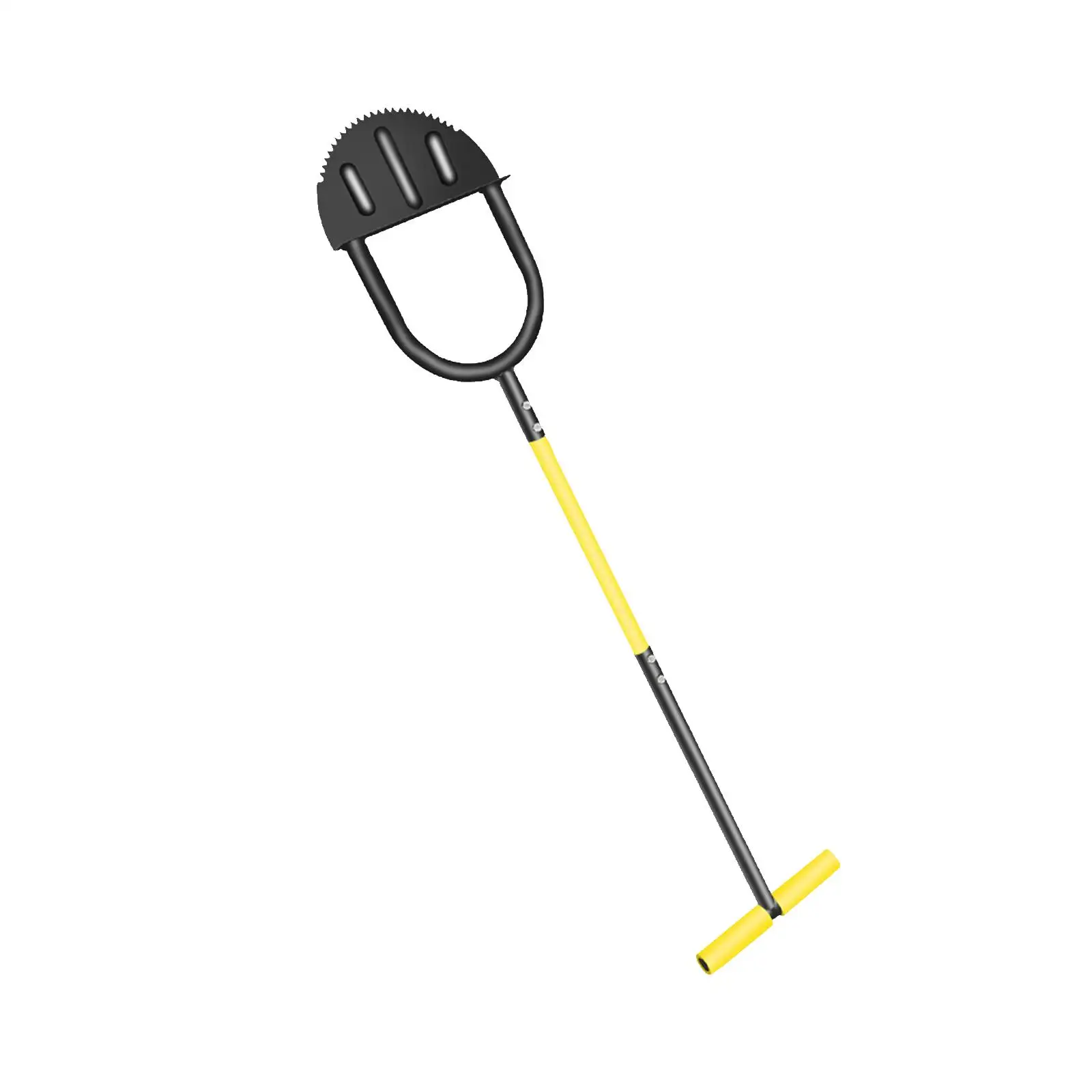 Manual Edger Edging Tool Trimming Shovel Steel Half Moon Edger Saw Tooth Edger for Driveway Garden Flower Beds