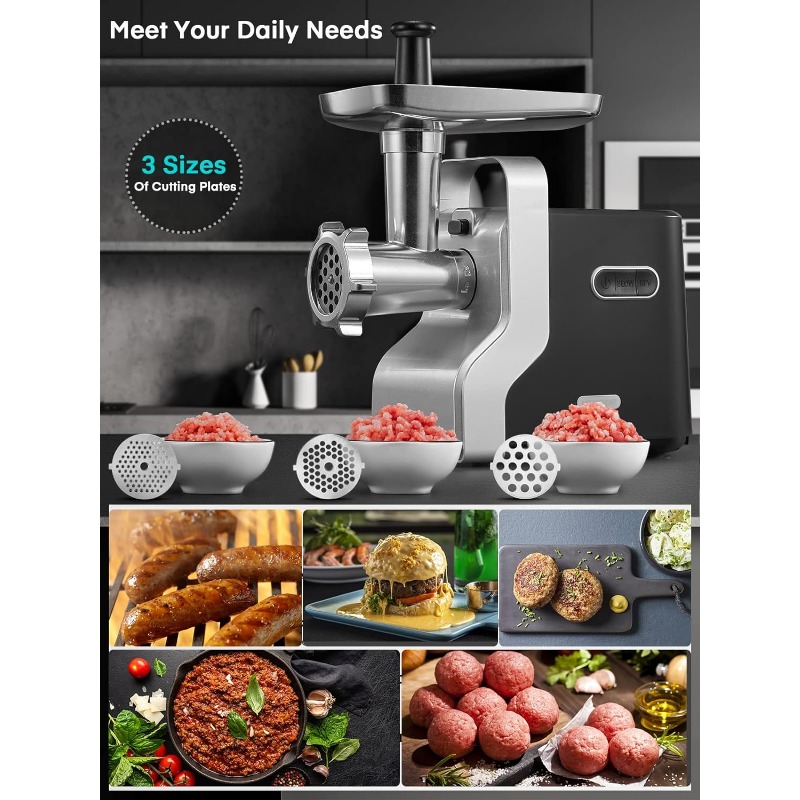 Title 4, Meat Grinder Heavy Duty, 3000W Max Ultra Powerf...