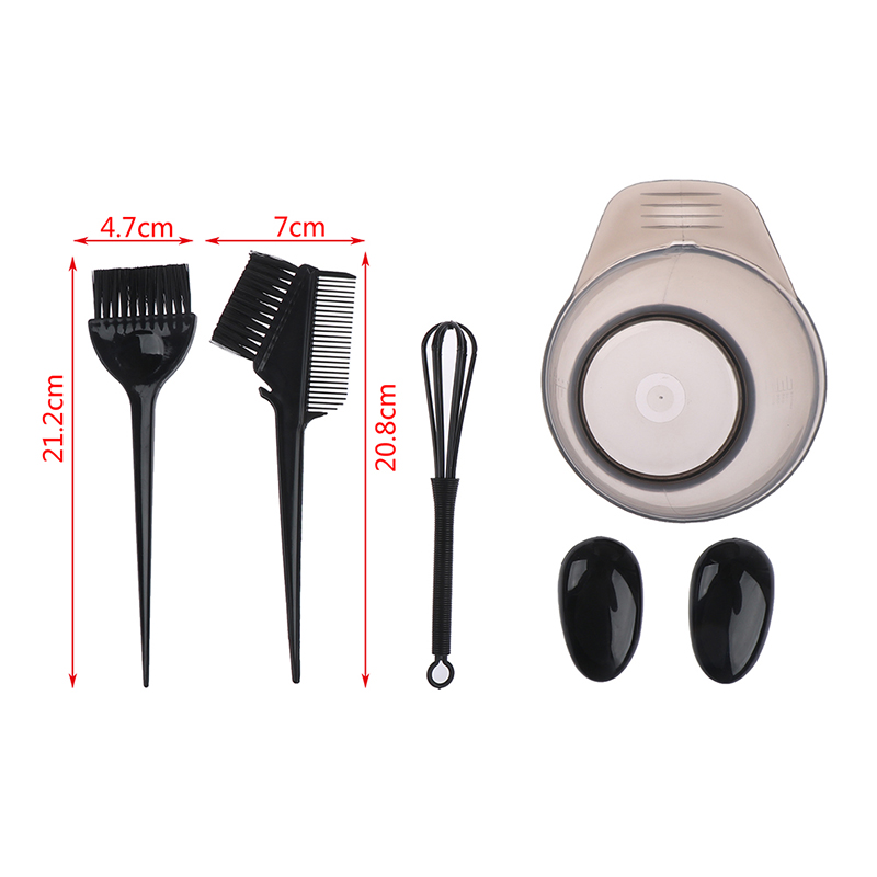 Description Picture 6 of itemHair Dye Color Brush Bowl Set With Ear Caps Dye Mixer Hairstyle Accessorie