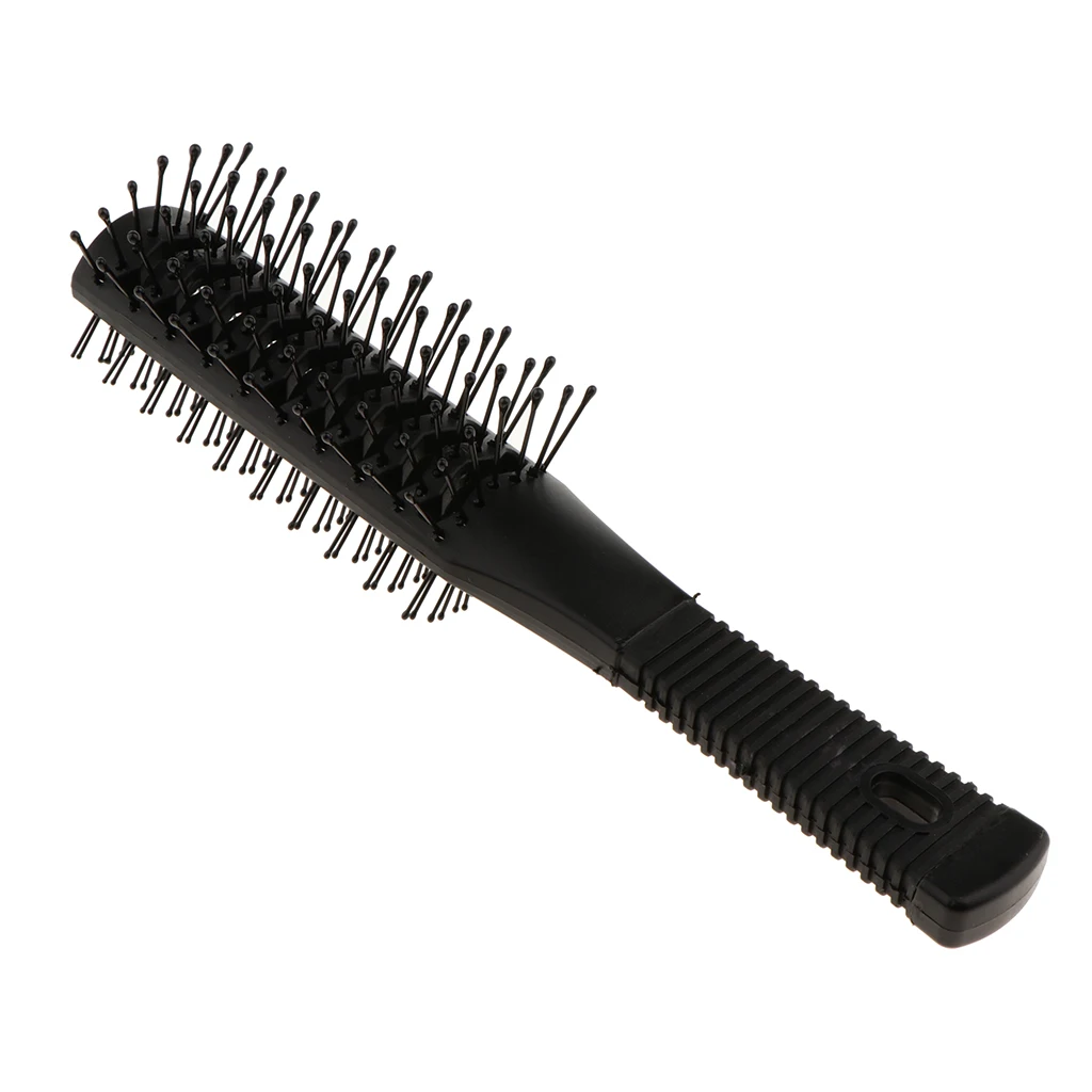2xPlastic  Anti Long Curling Hair Roller Brush Hairbrush Comb