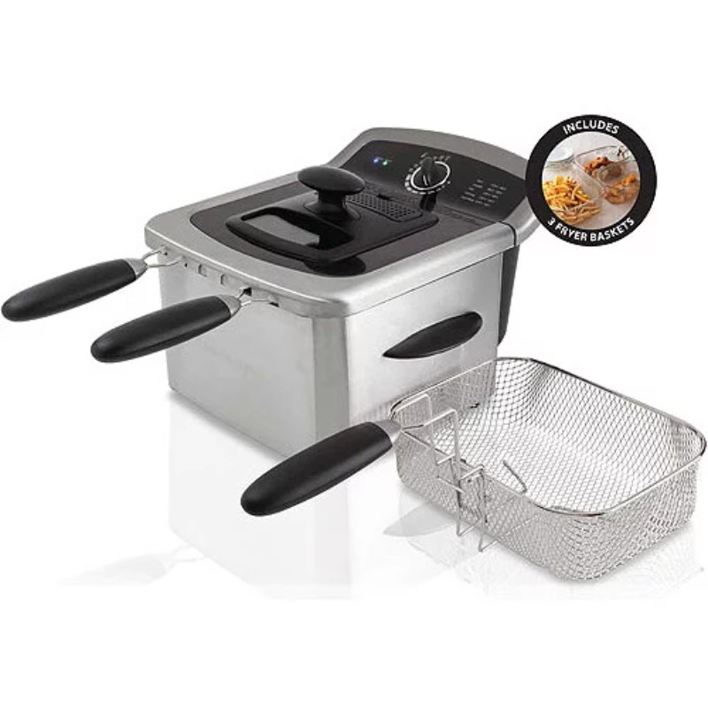 Title 1, Farberware 4L Deep Fryer, Stainless Steel, Elec...