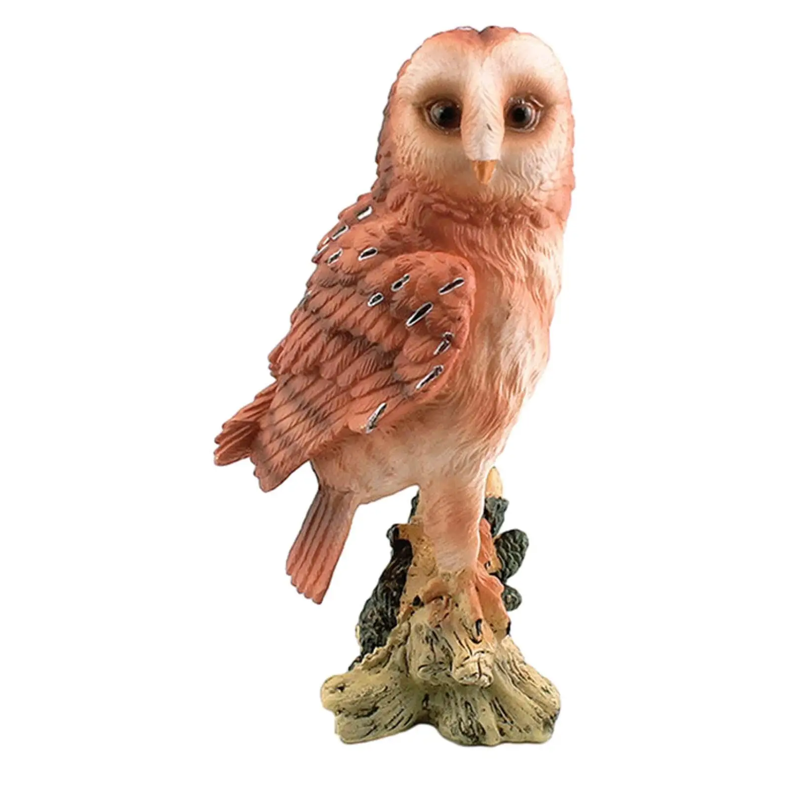 Realistic Owl Sculpture Educational Toys Owl Statue Sculptures for Decor Birthday Gift Ornaments Educational Garden Yard Decors