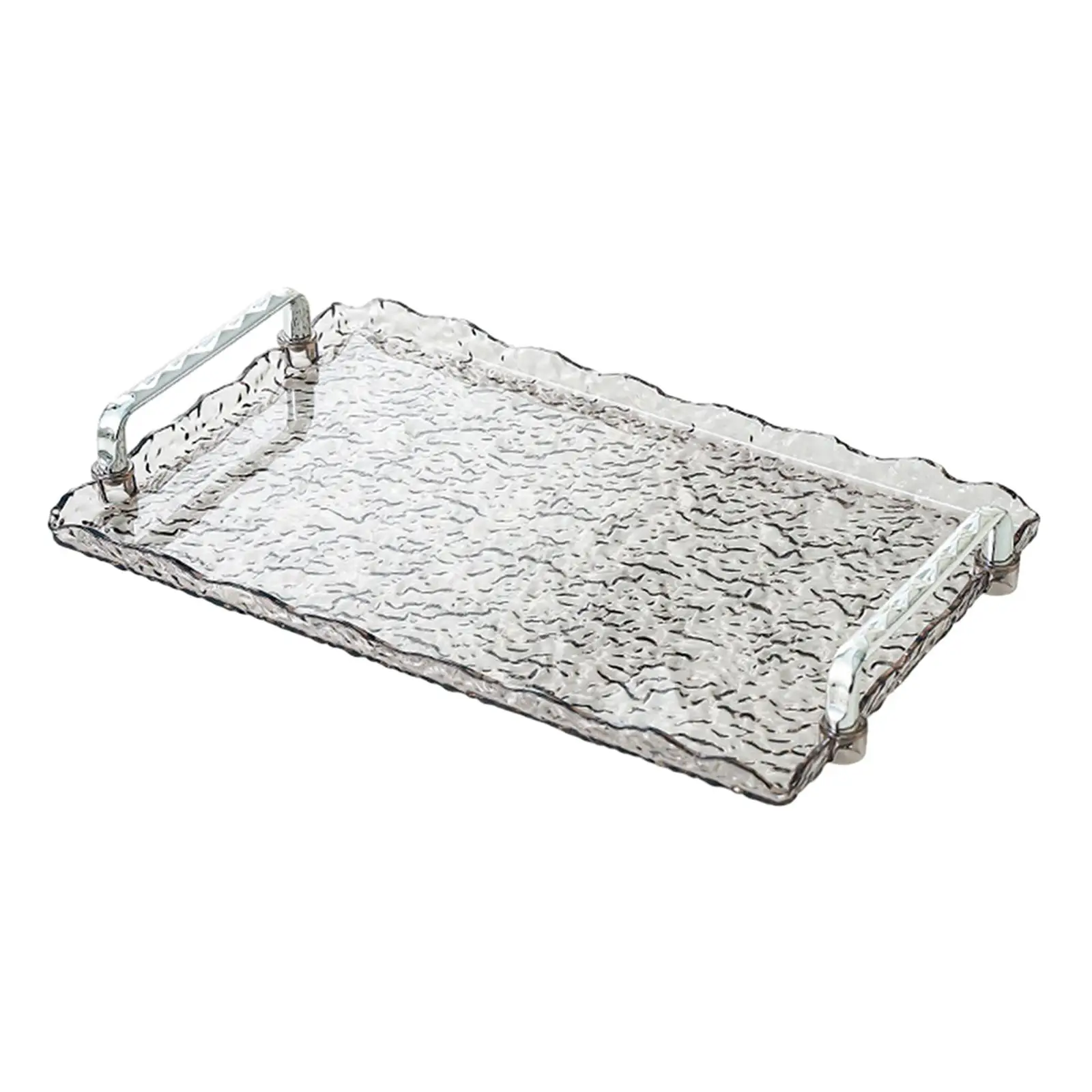 Rectangle Serving Tray Jewelry Storage Tray for Coffee Breakfast Food Dessert Fruit Veggies Living Room Bedroom Bathroom