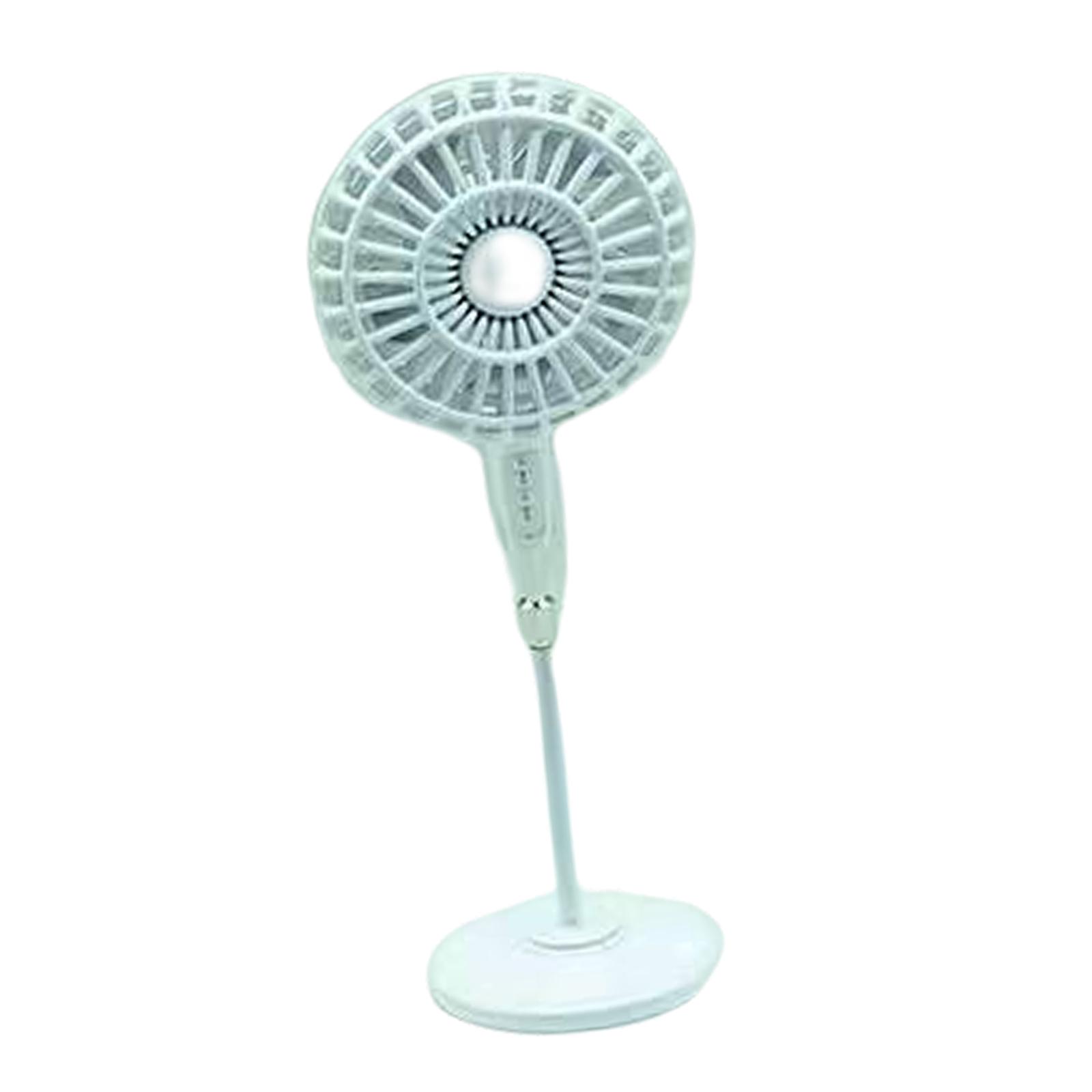 Modern Style Floor Pedestal Fan for 1:12 Dollhouse Decoration Life Scene