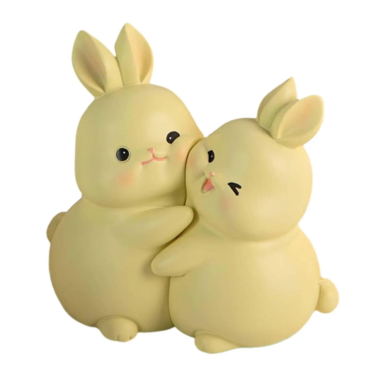 Rabbit Bookends Cute Bunny Book Ends Stopper Resin Animal Figurines Book Ends to Hold Books for Shelves Office Cabinet Desk Home