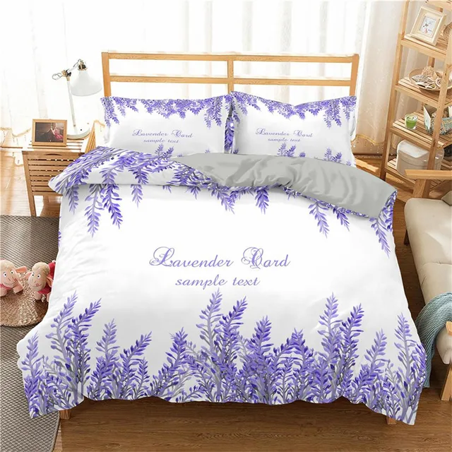 Copripiumino alla lavanda Set biancheria da letto in microfibra con fiori  viola copripiumino a tema romantico copriletto King Size torre Eiffel -  AliExpress