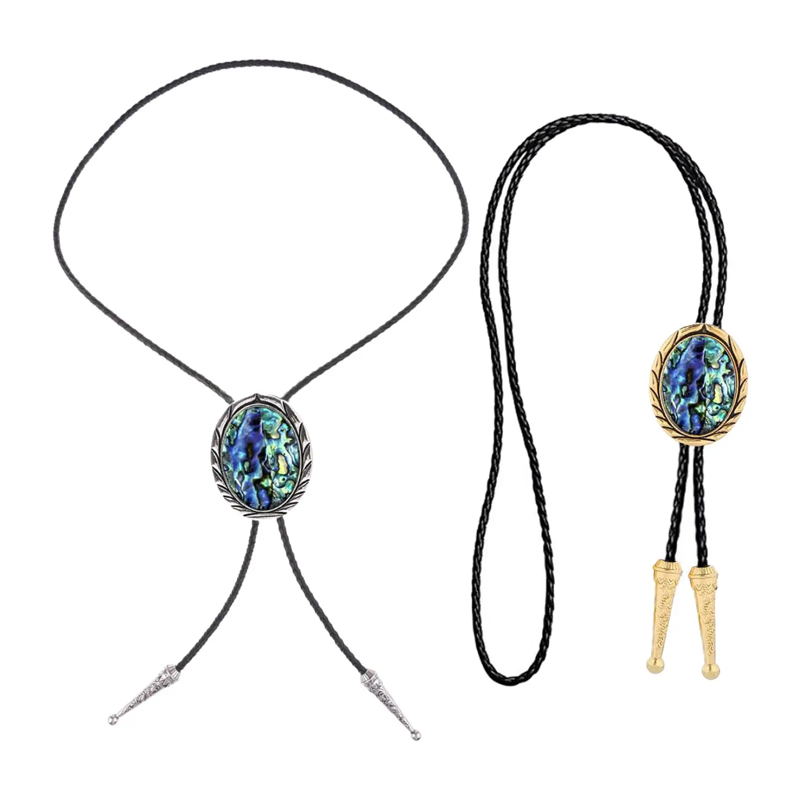 Bolo Tie PU Leather Rope Costume Jewelry Necklace Tie Fashion for Party Prom