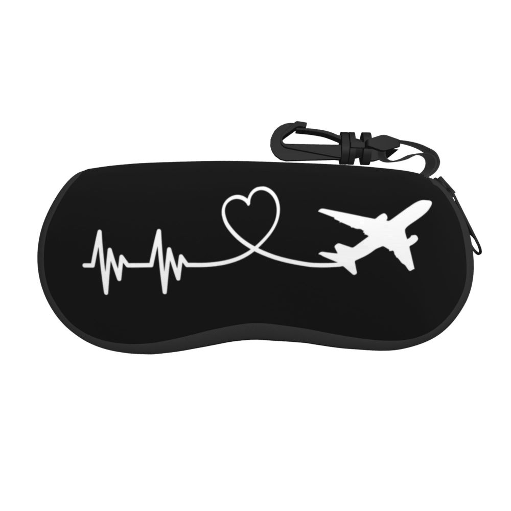 Custom Born To Fly Captain Stripes Sunglasses Soft Case Neoprene Zipper Pilot Air Fighter Shell Eyeglass Case Protective Box