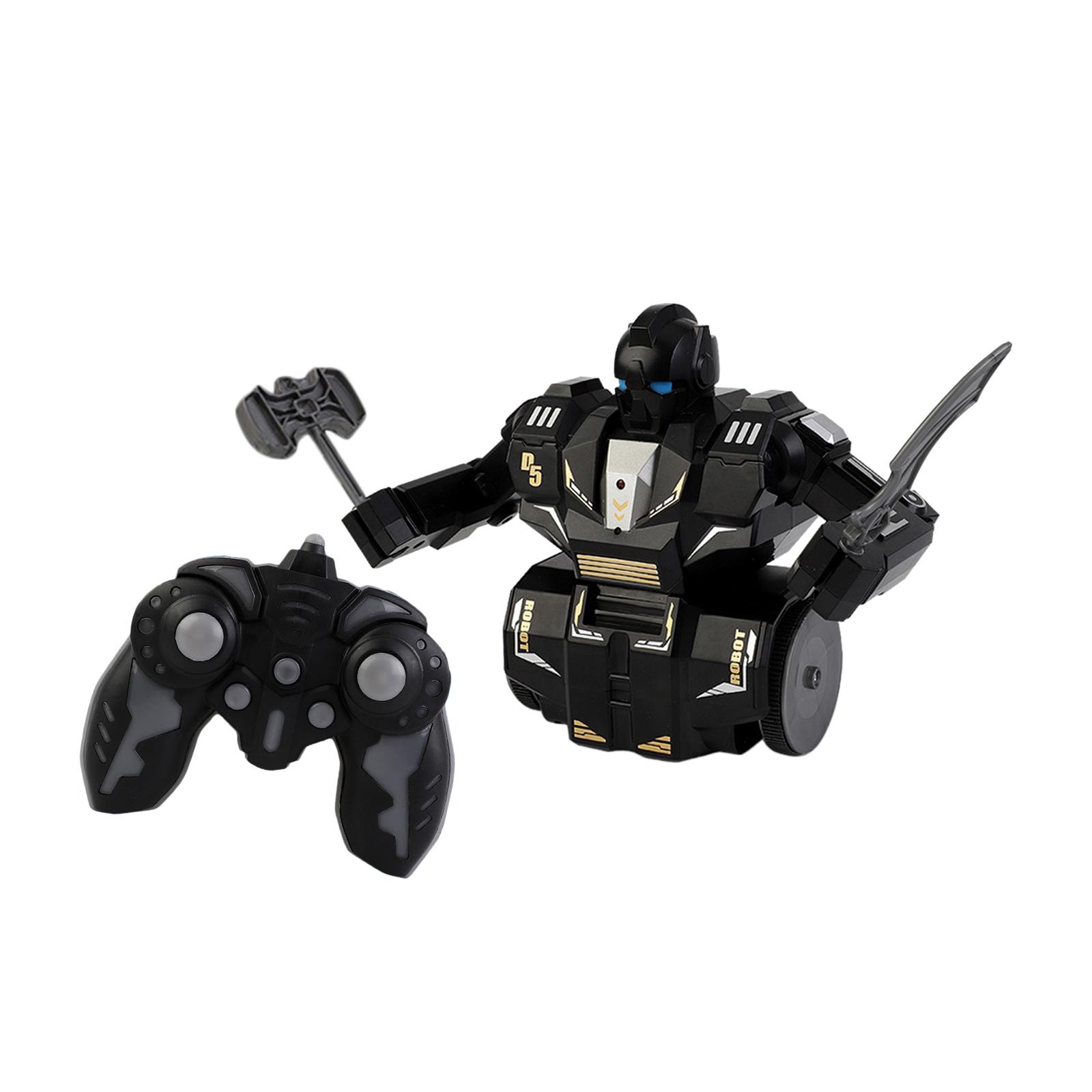 RC Battle Robots USB Charging Logical Thinking Left Right Turn Children Robot Toys for 4 5 6 7 8 12 Boys Girls Holiday Gifts