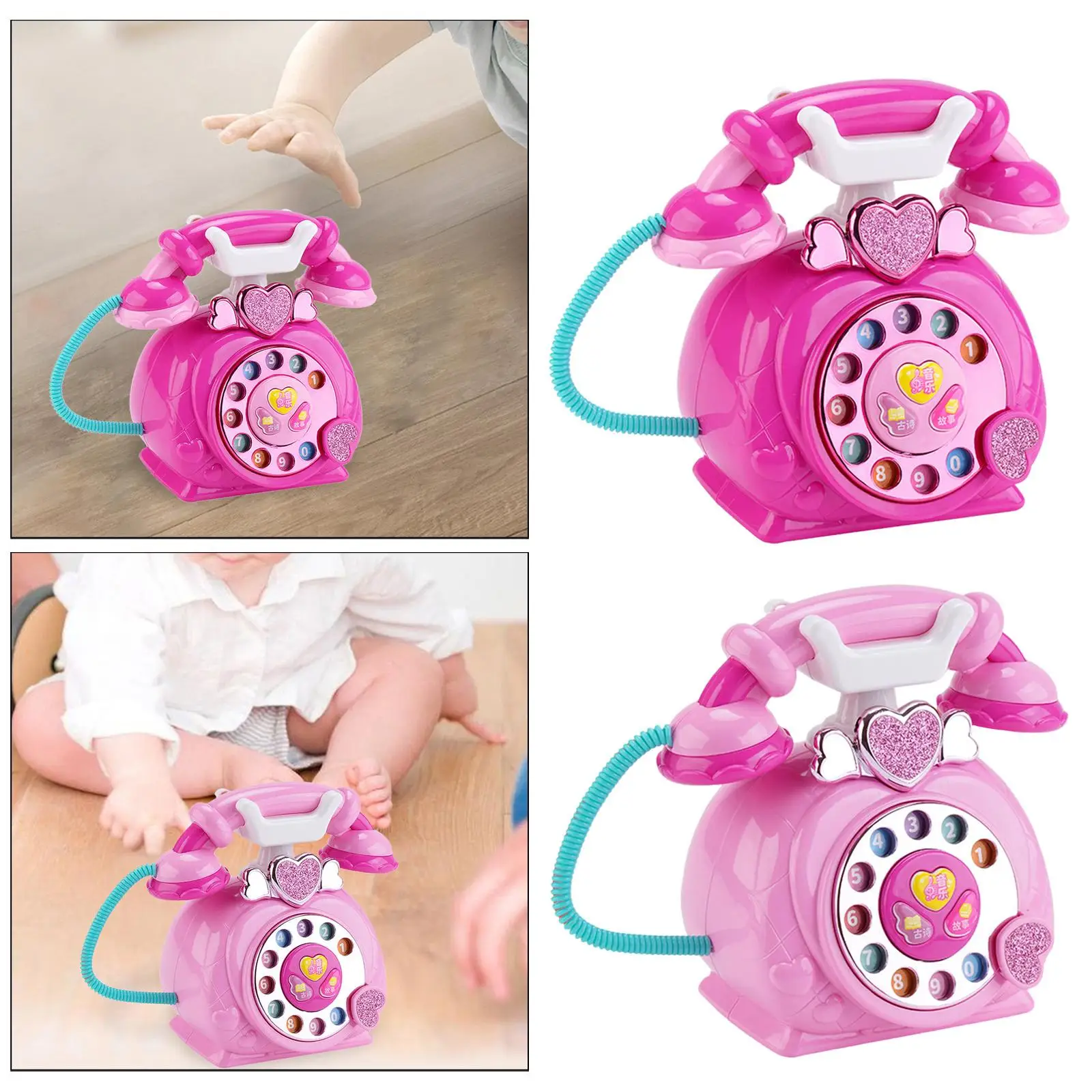 Telephone Toy Storytelling Machine Educational with Music Toy for Kids