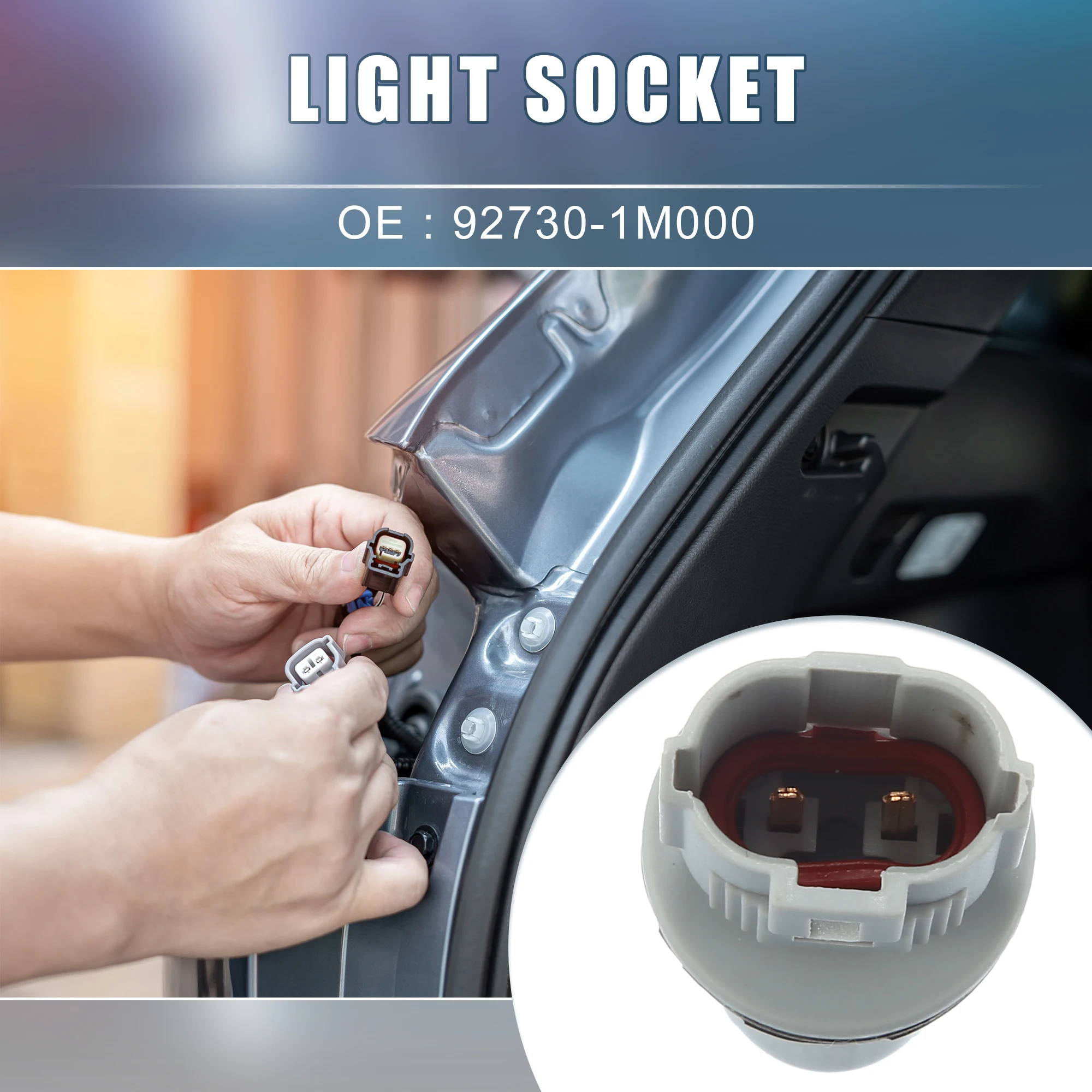 Toma de luz X Autohaux y sus conectores