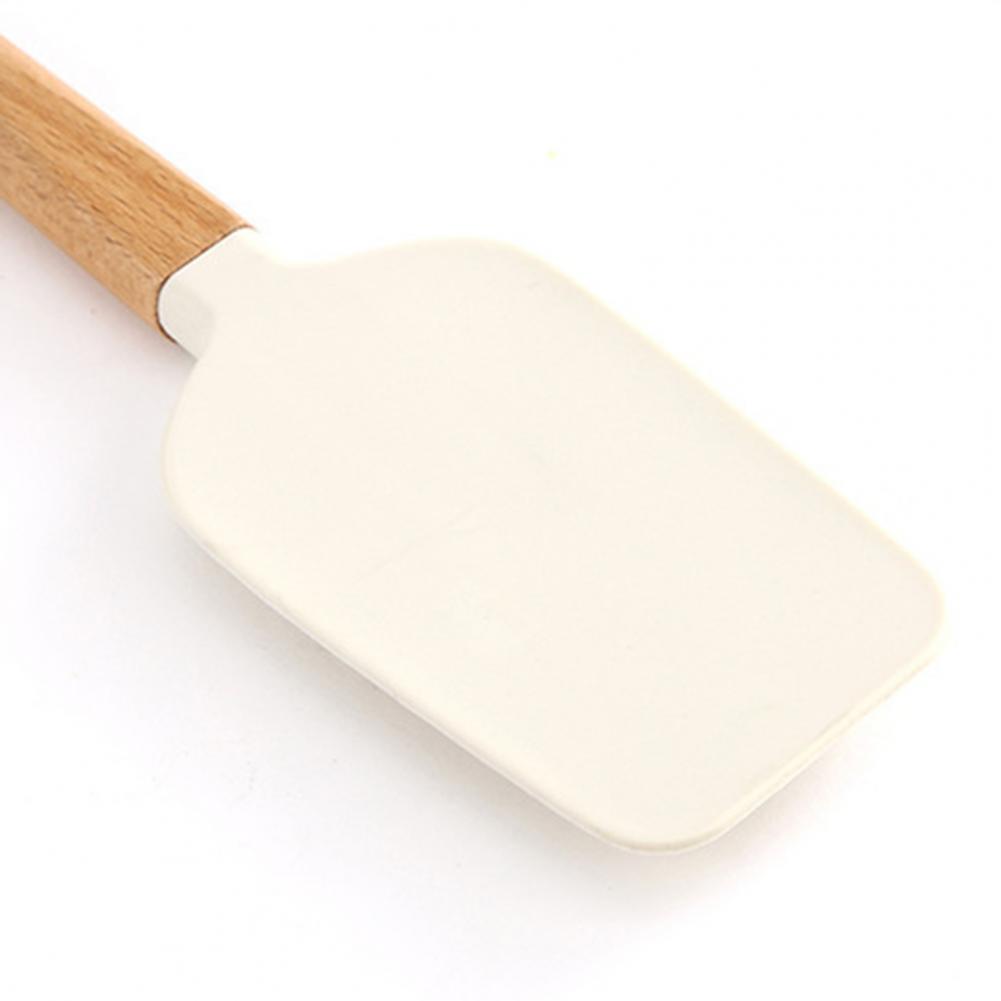 Title 12, Silicone Cream Spatula Wooden Handle Non-stick ...