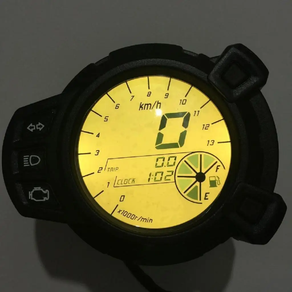  12V Motorcycle Digital Speedometer Tachometer Odometer Gauge