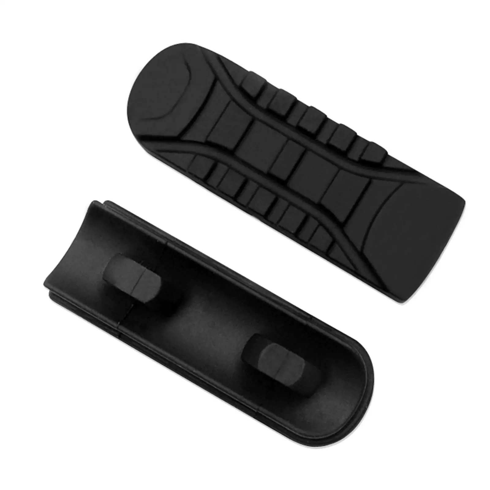 2 Pieces Motorbike Passenger Front Footrest Rubber Left and Right Foot Pegs for