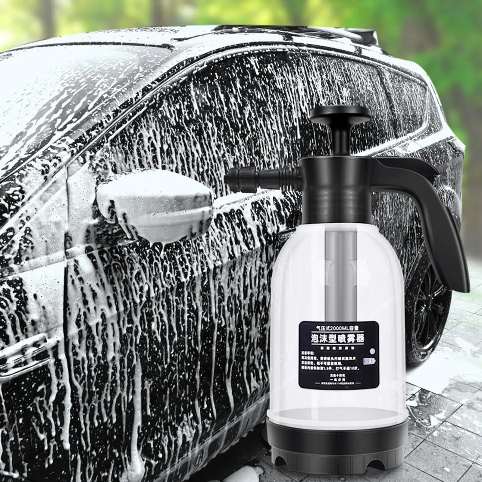 Transparent Car Hand Pump Pressure Foam Sprayer Versatile ,Perfectly for DIY Enthusiasts