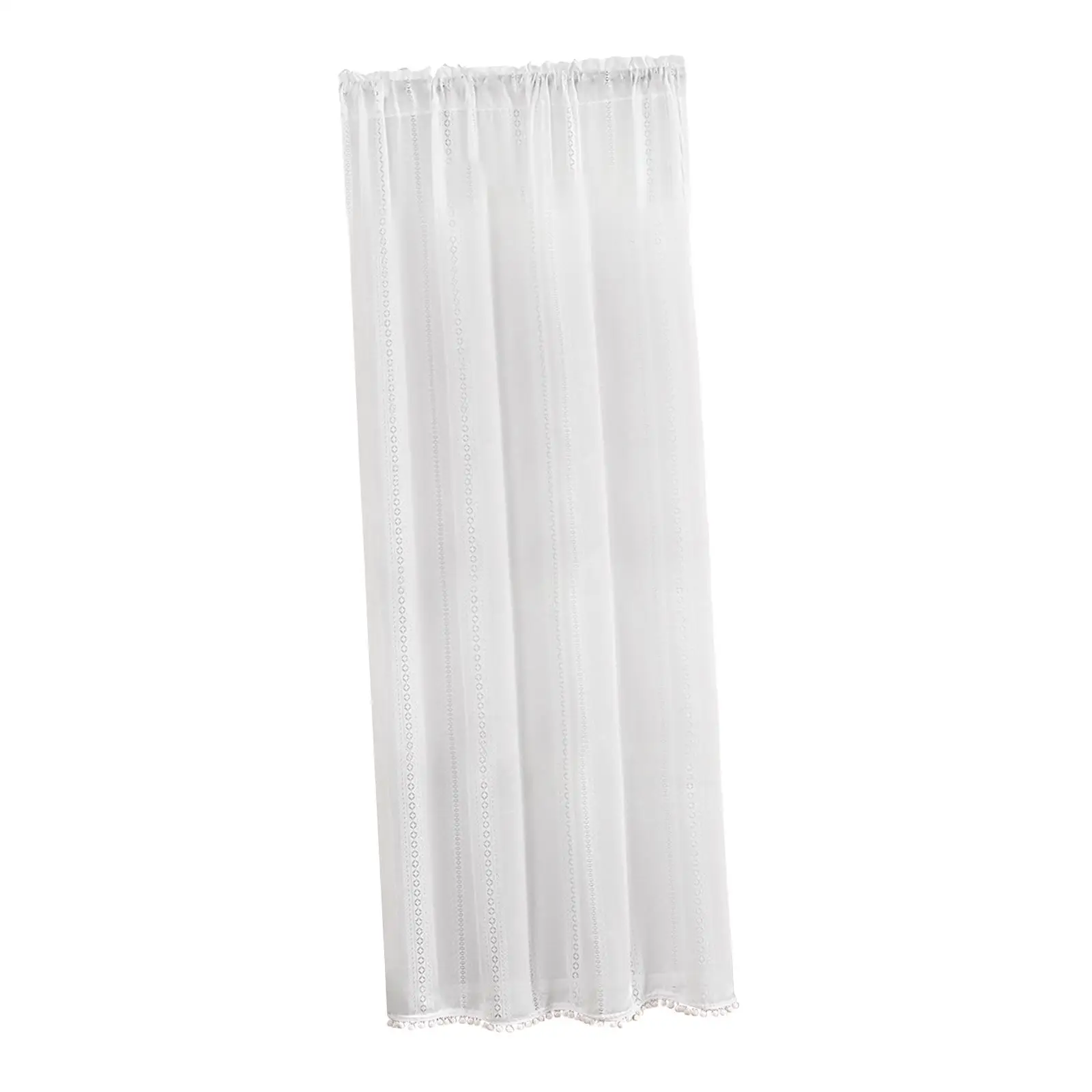Elegant Sheer Voile Blinds Curtain White Tulle Curtains Window Tulle Curtains for Home Living Room Window Kitchen Decoration