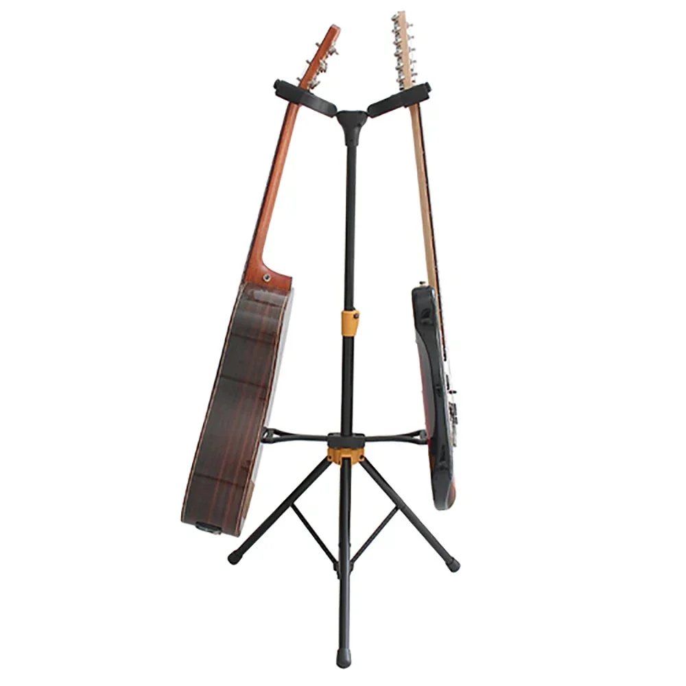 Flanger gitarren ständer FL-08D doppel kopf metall aufrecht halterung für gitarre bass violine ukulele banj teile & zubehör – Detail 5