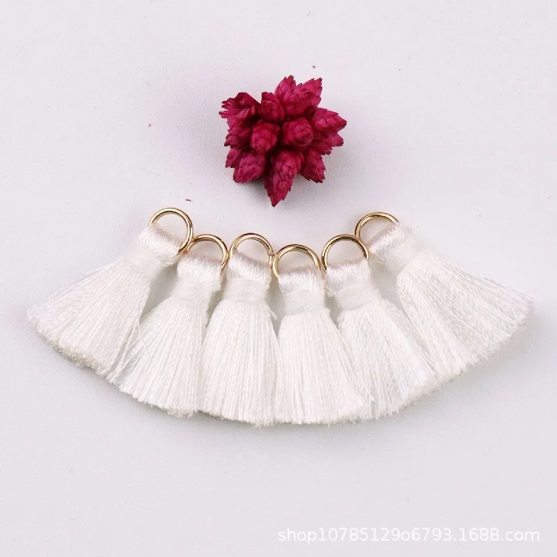 Description Picture 4 of item20pcs Polyester Trim Fringe Tassel Sewing Curtains Accessories DIY Keychain Cellphone Straps Pendant Tassels for Jewelry Making