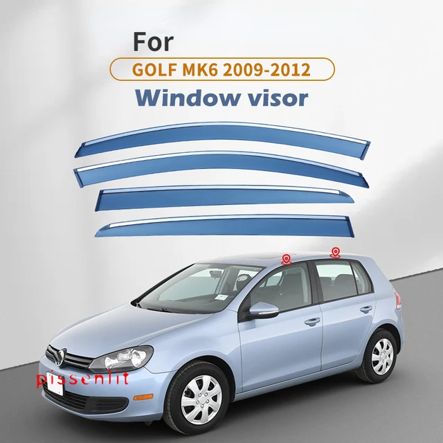 Visière de fenêtre en plastique pour Volkswagen Golf 6, pare-vent