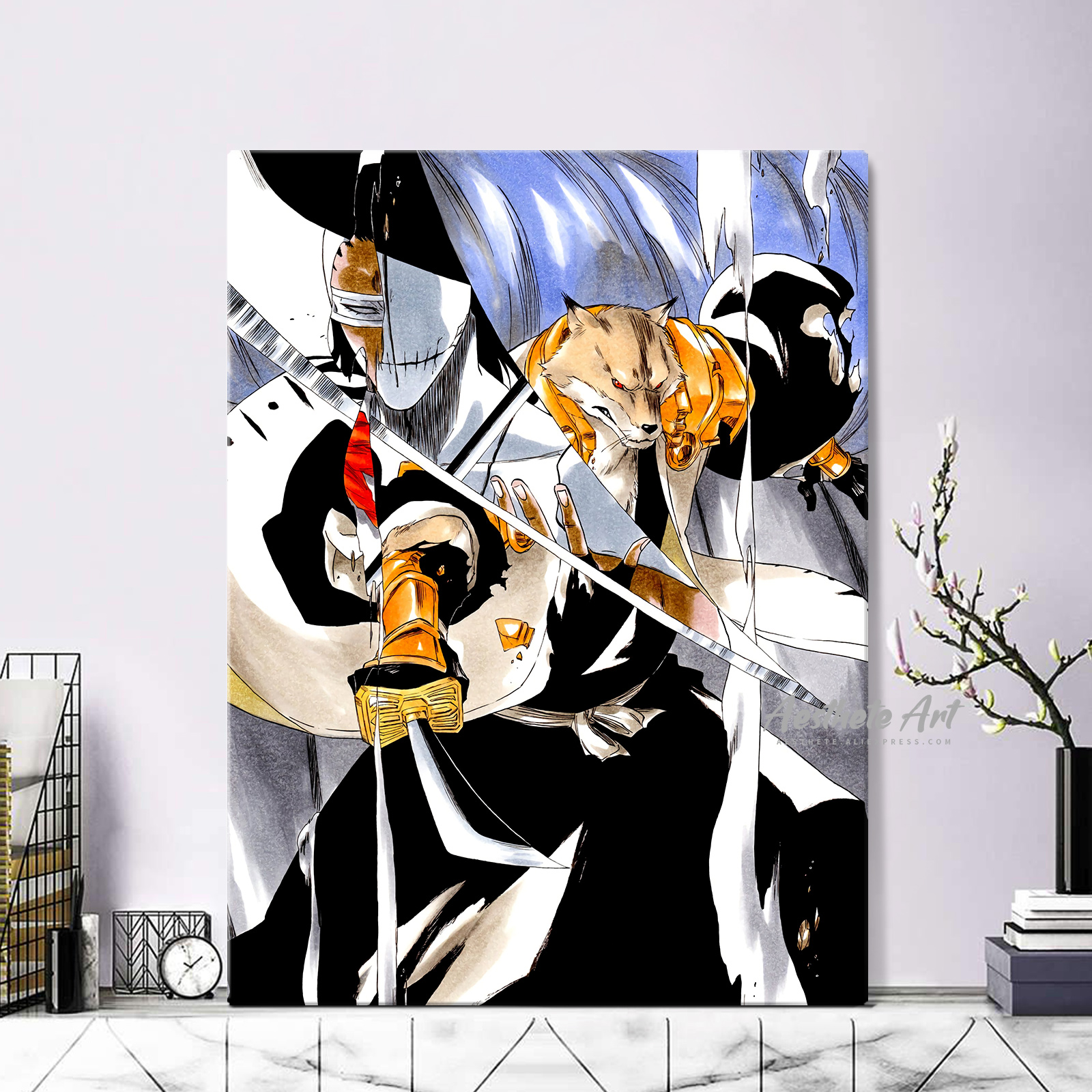 Sajin Komamura Bleach Japanese Anime Home Decor Canvas Poster Print  Decoration Art Wall Picture Living Room Painting | AliExpress