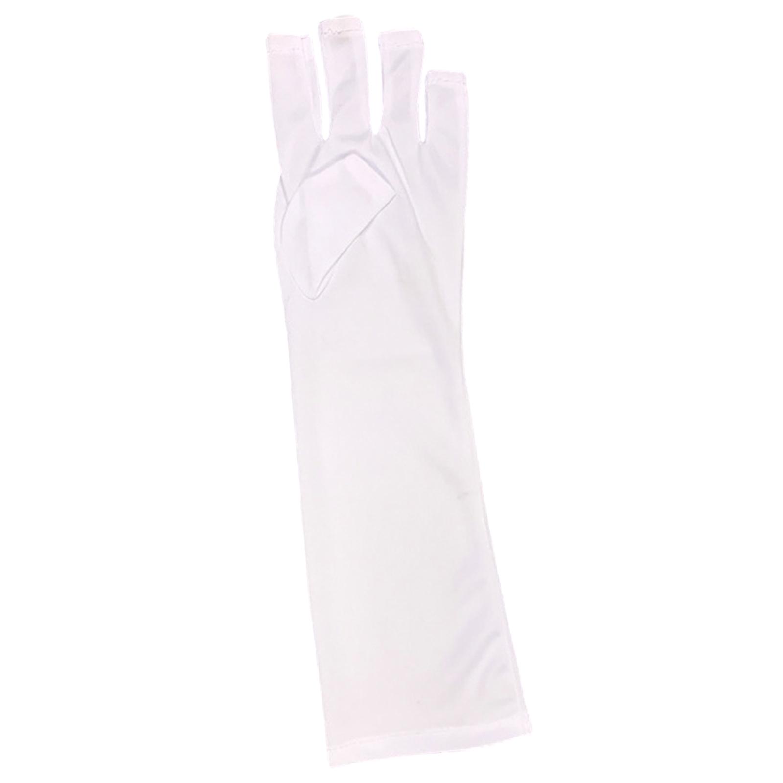 UV Shield Glove Skin-Friendly Art Equipment One Size Fingerless Anti UV Glove for Nail Art Gel Sunscreen Gel Manicures Women