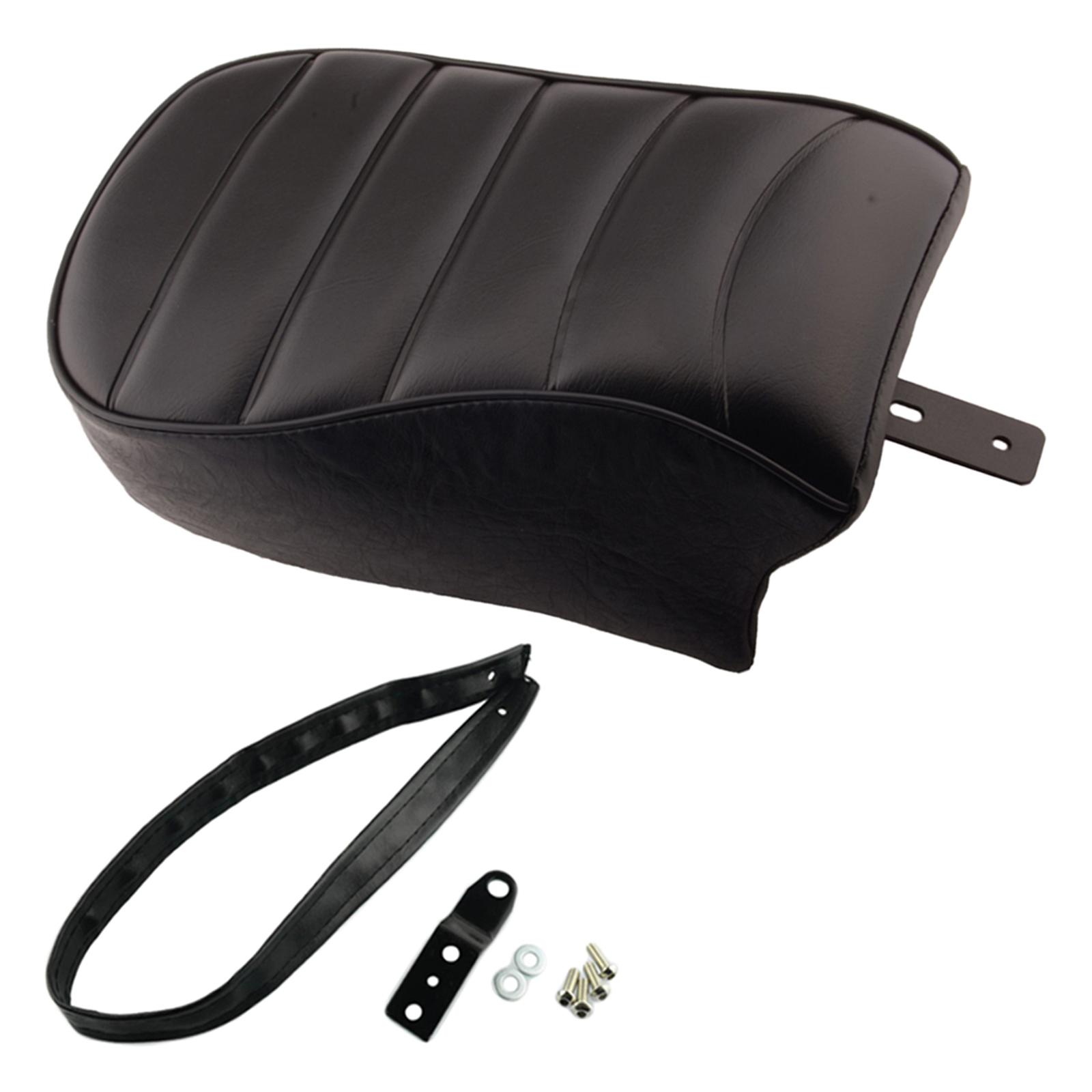 Motorcycle Rear Seat Passenger Pillion Durable Spare Parts Automotive Parts Black Stripe Leather Pad for Harley Sportster
