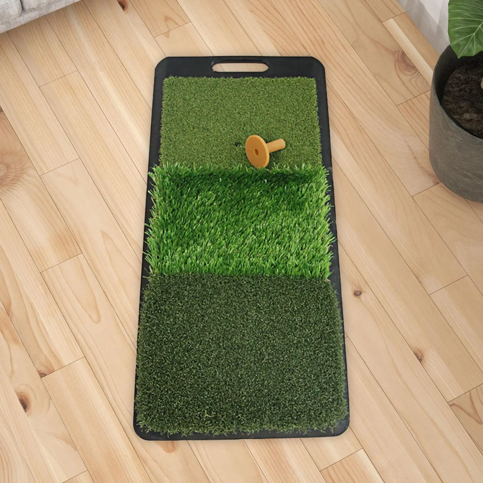 Golf Game Mat Indoor Outdoor Game Golf Hitting Mat Artificial Grass Golf Training Aid for Adults and Family for Backyard