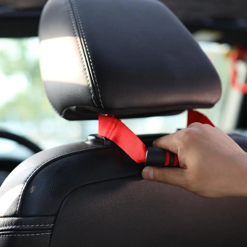 Rear Seat Roll Grab Handle Headrest Grip For Jeep Wrangler JK JKU JL 07-18