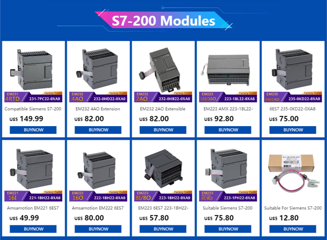 Amazon.com: KTRCSA Suitable for Sie~ens S7-200 PLC Extension