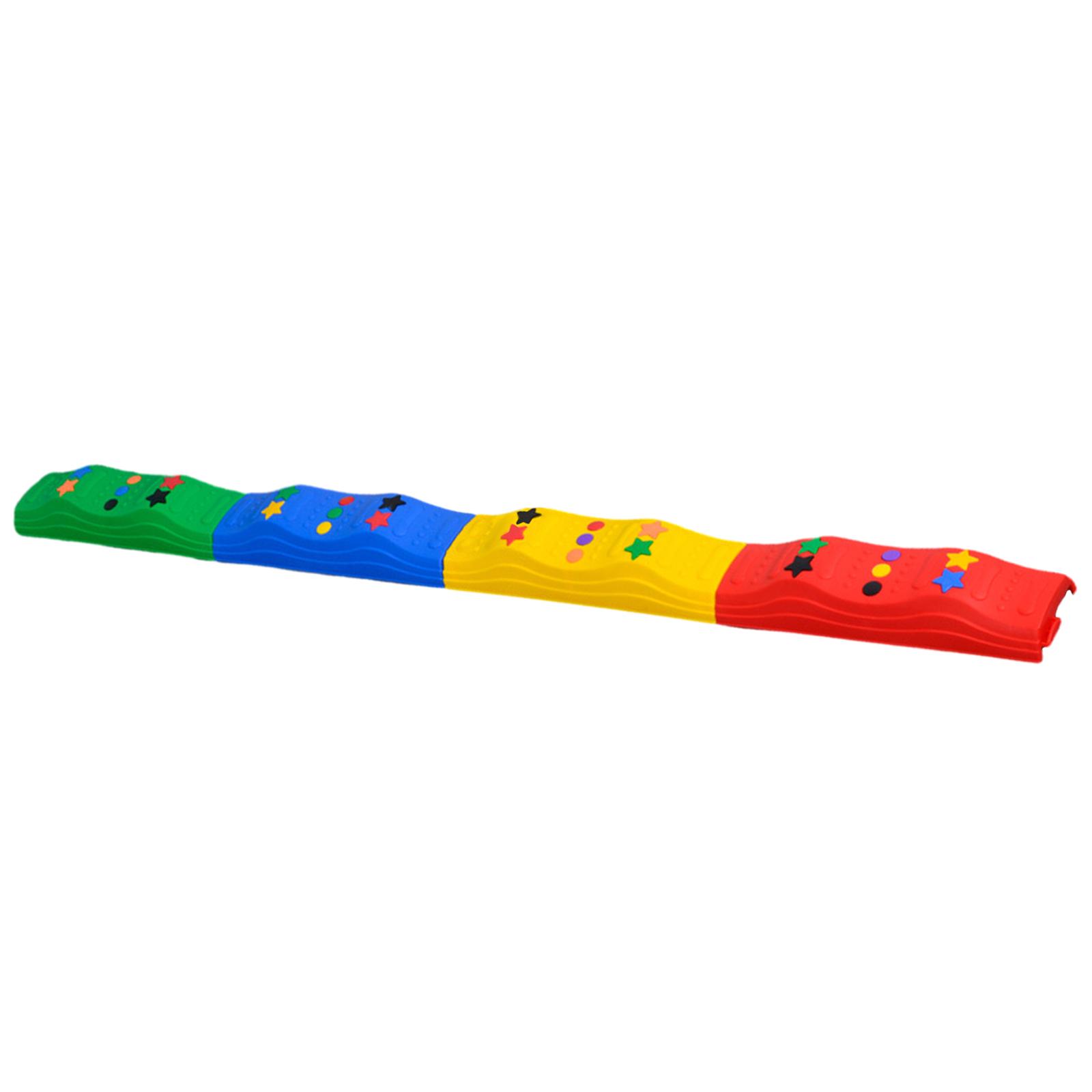 Colored Balance Beams for Kids Playground Promote Balance Strength Coordination Physical Sensory Play Non Slip Stepping Stones