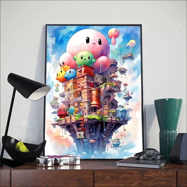Kirby and Friends Art Print Poster -  Portugal