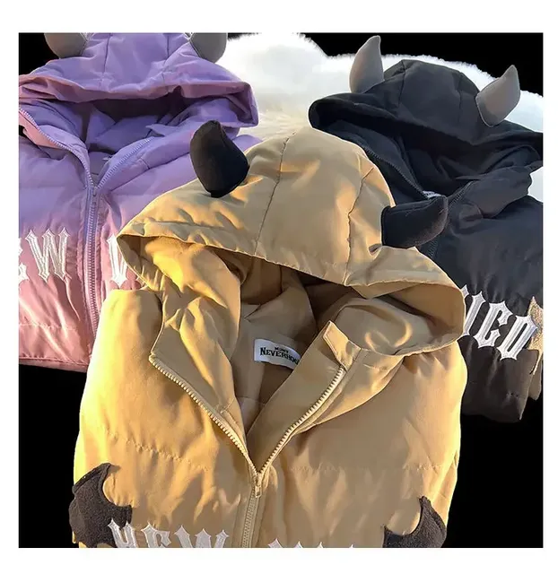 Hooded Padded Jacket and Thin Sweatshirt 22