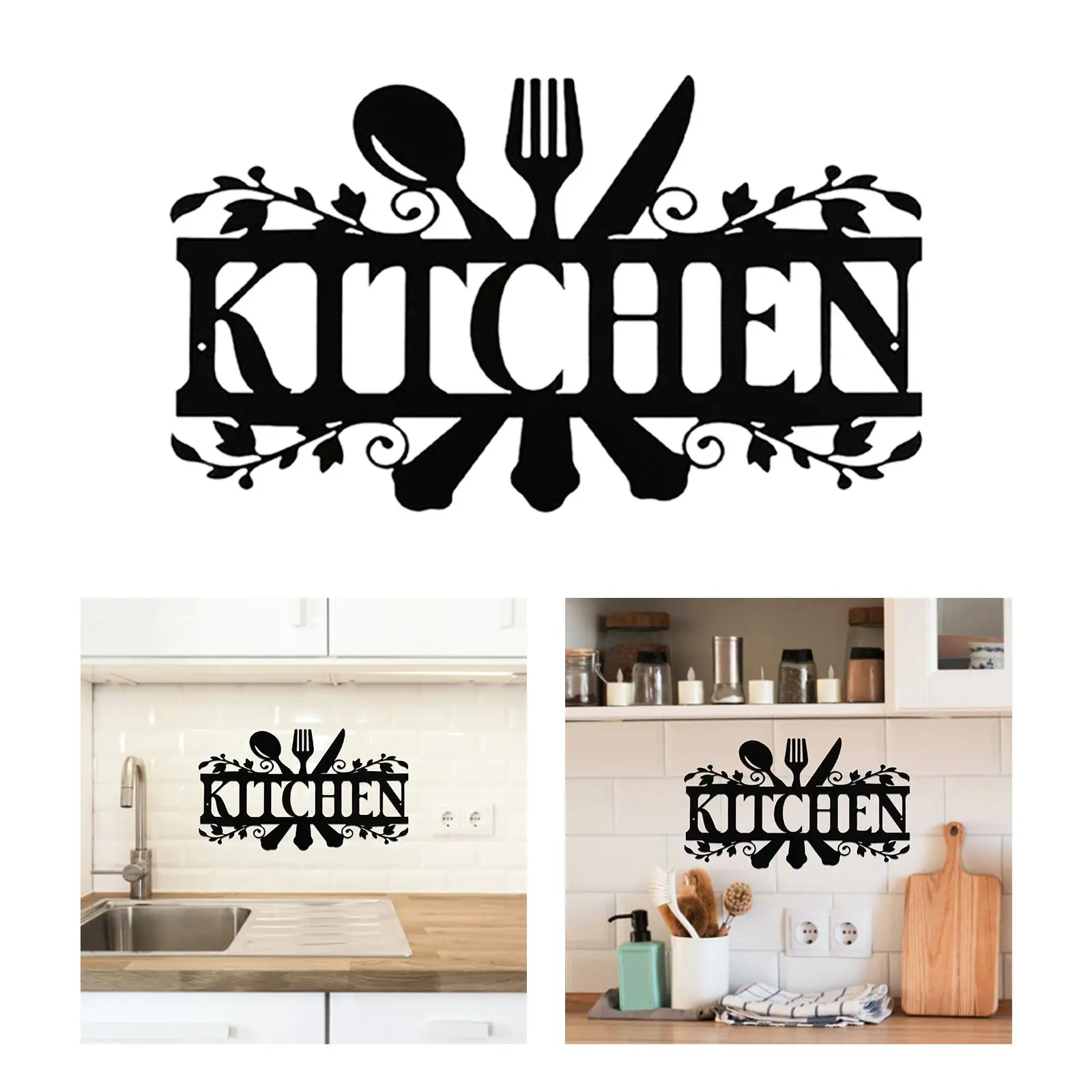 Rustic Metal Kitchen Signs , Fine Craftsmanship to Enhance Pantry   Addition Weatherproof 