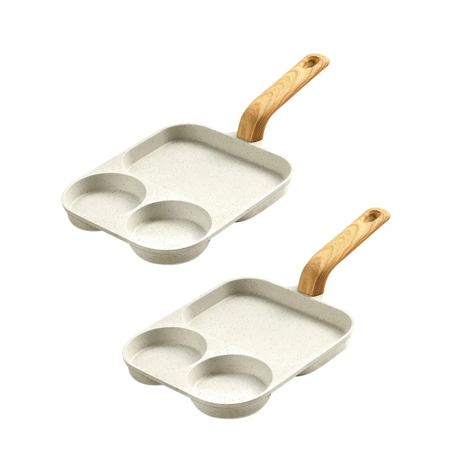 Fried Egg Pan Heat Resistant Handle Pancake Pan Egg Steak Frying Pan Kitchen Accessories for Frying Bread Egg Breakfast Burger