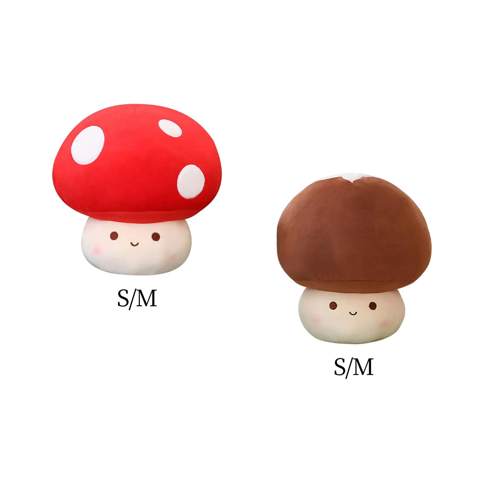 Adorable Mushroom Plush Toy Funny Collection Doll Toys Present Sofa pillow for Party Favors Bedroom New Year Birthday Children