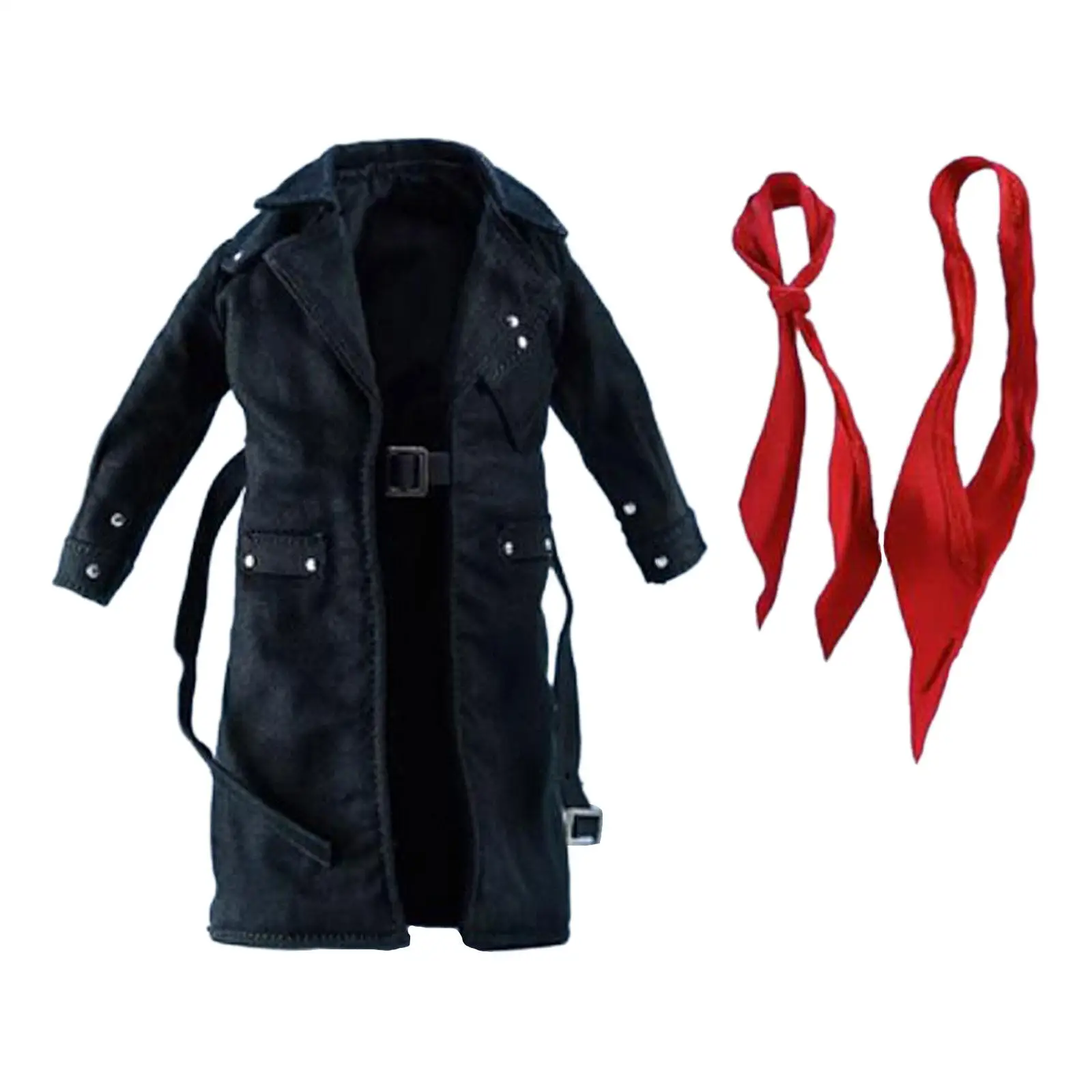 1:12 Scale Miniature Trench Coat Casual Costume for 6`` inch Soldier Figures