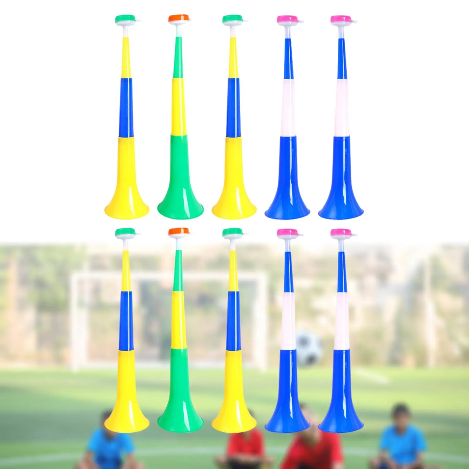 10 Pieces Plastic Stadium Horns Football Horns for Graduation Supplies