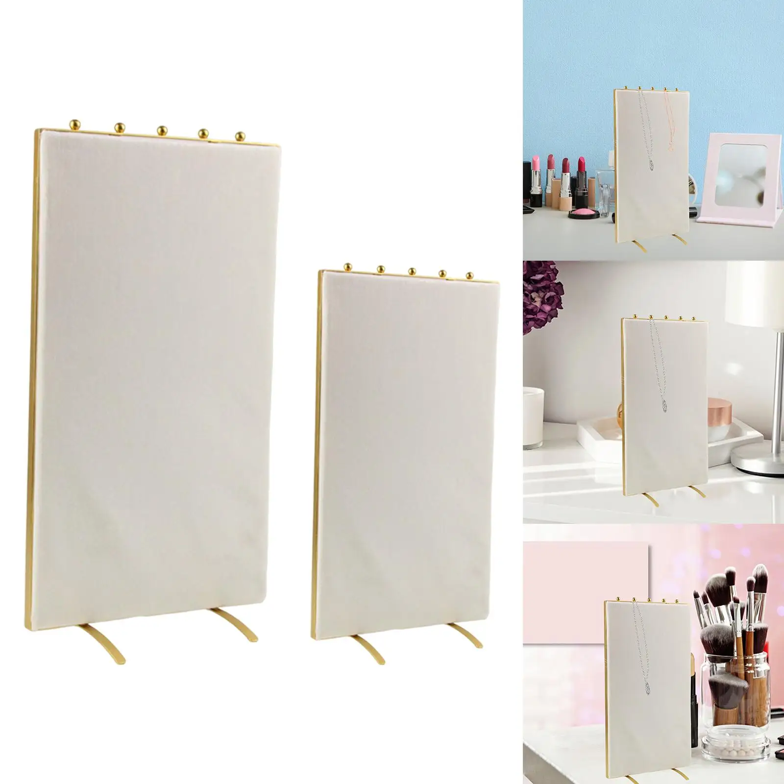 Metal Earrings Jewelry Display Stand Decoration Multifunctional Tabletop Display Boards Screen Shape Design for Bracelet Home