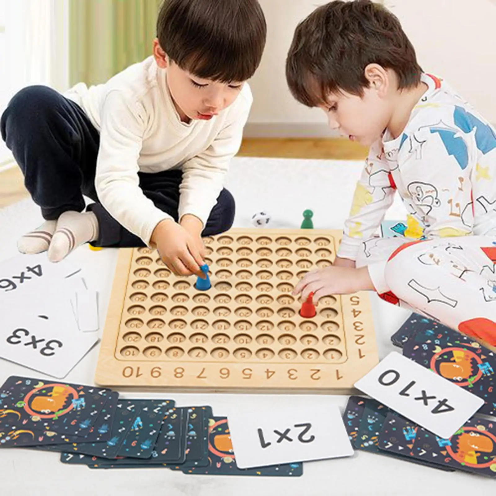 Math 9x9 Multiplication Table Learning Toys Board Gift Wooden Toys Counting Toy